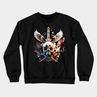 Winged Skull Crewneck Sweatshirt